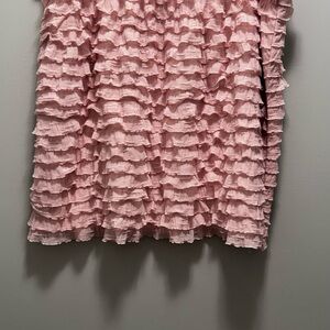 Xhilaration Pink Ruffled Mini Skirt